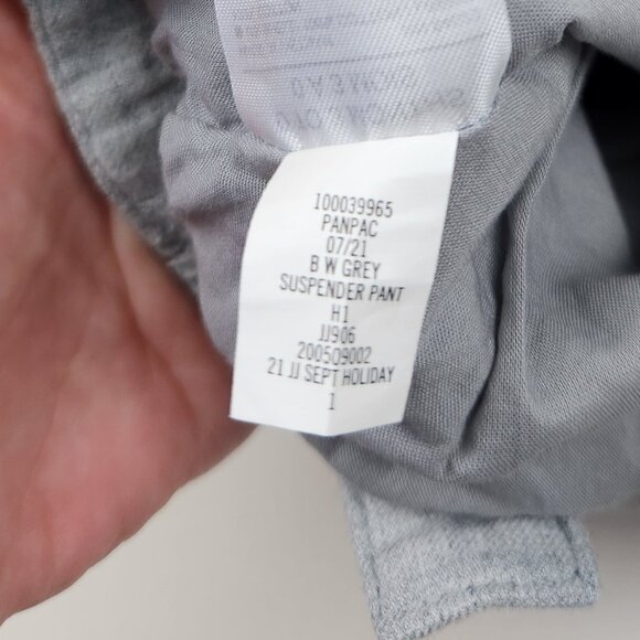 Janie and‎ Jack Baby Cotton Suspender Pants Gray sz 0-3 months - Picture 9 of 9